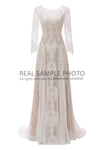 Factory Price 100 % real sample photo Lace boho bohemian  wedding dress bridal gown